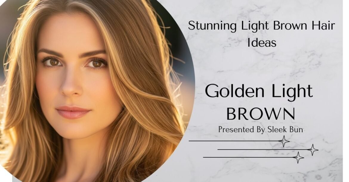 10 Stunning Light Brown Hair Ideas for Every Skin Tone - Sleek Bun