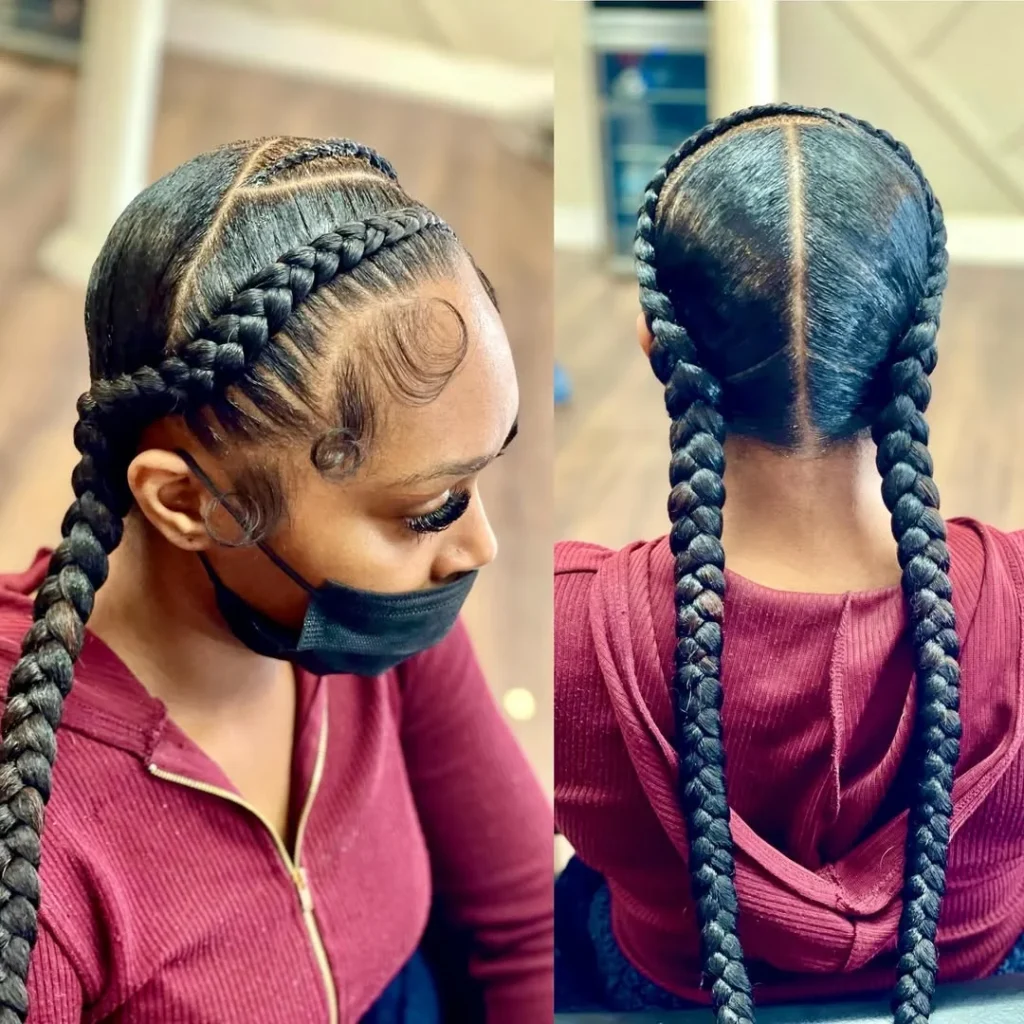 2 Braids Hairstyles for Black Women