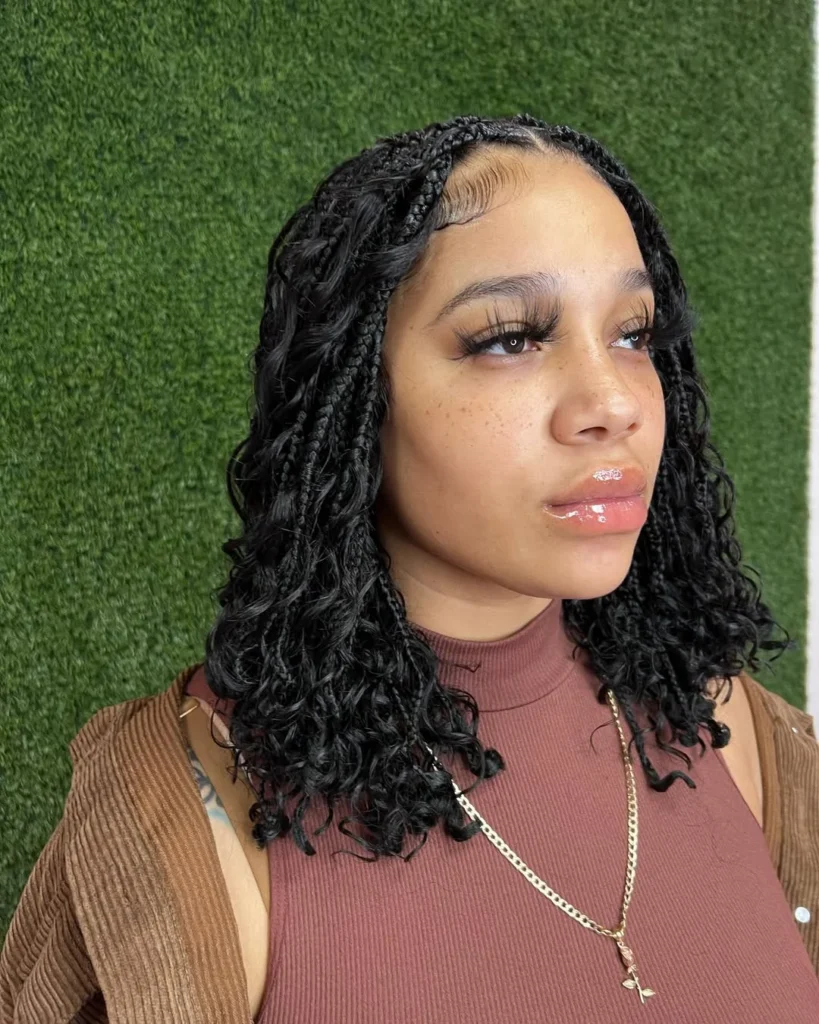 Boho Knotless Braids Hairstyles