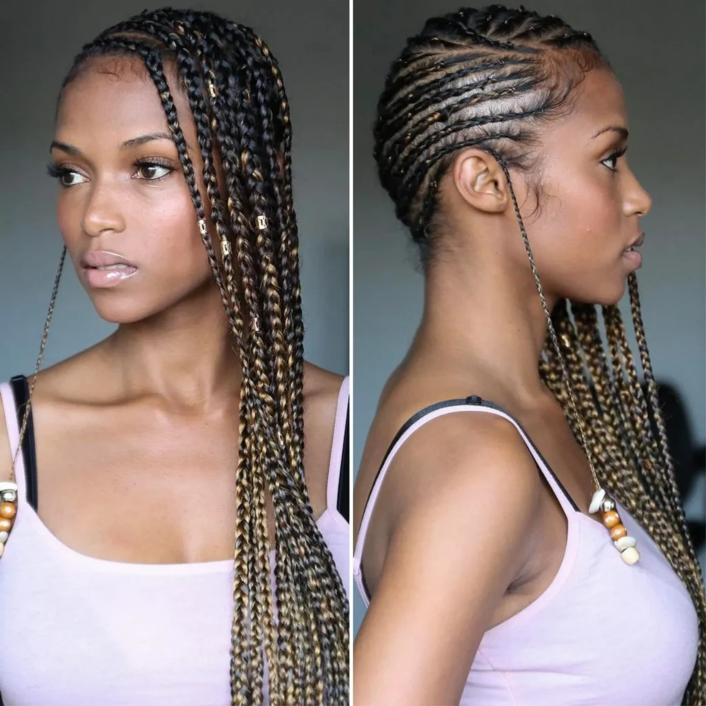 Braiding Hairstyles with Beads