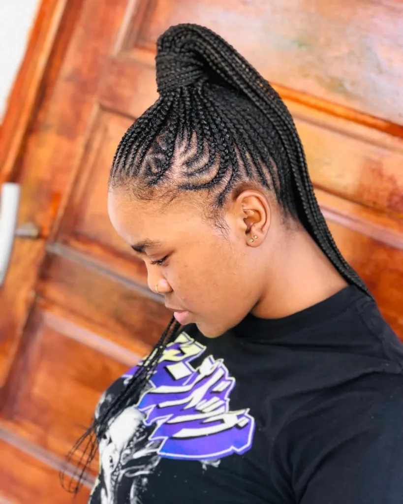 Braiding Ponytail Hairstyles Black