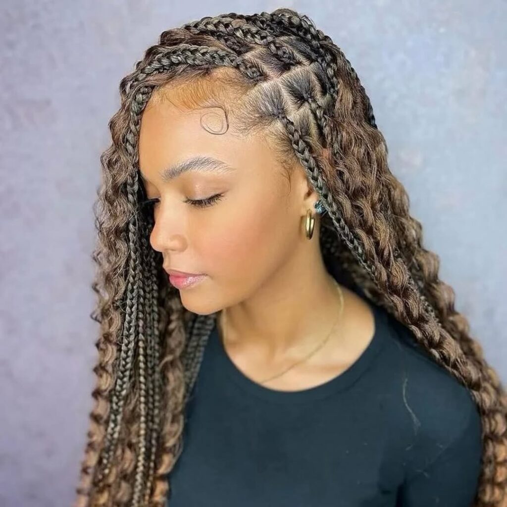 Braids With Curls