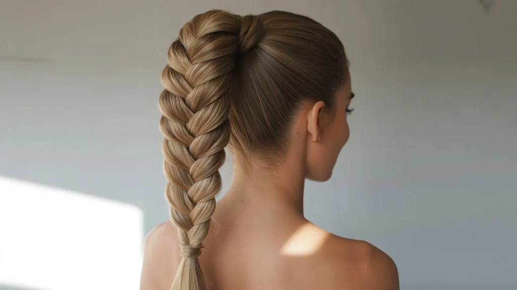 High Pony Fishtail Braid