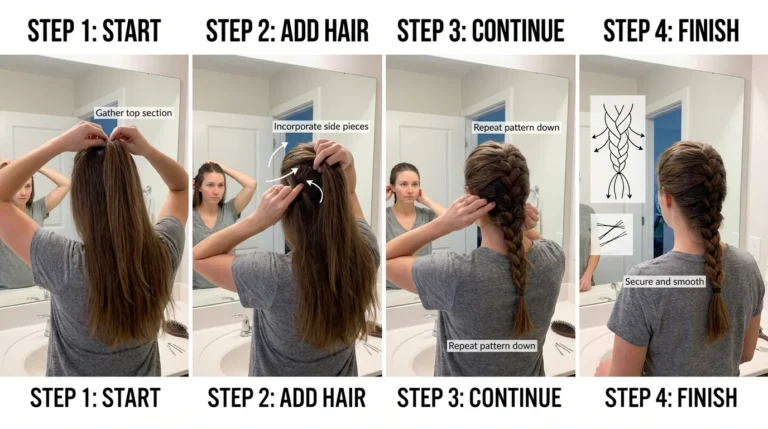 How to French braid your own hair