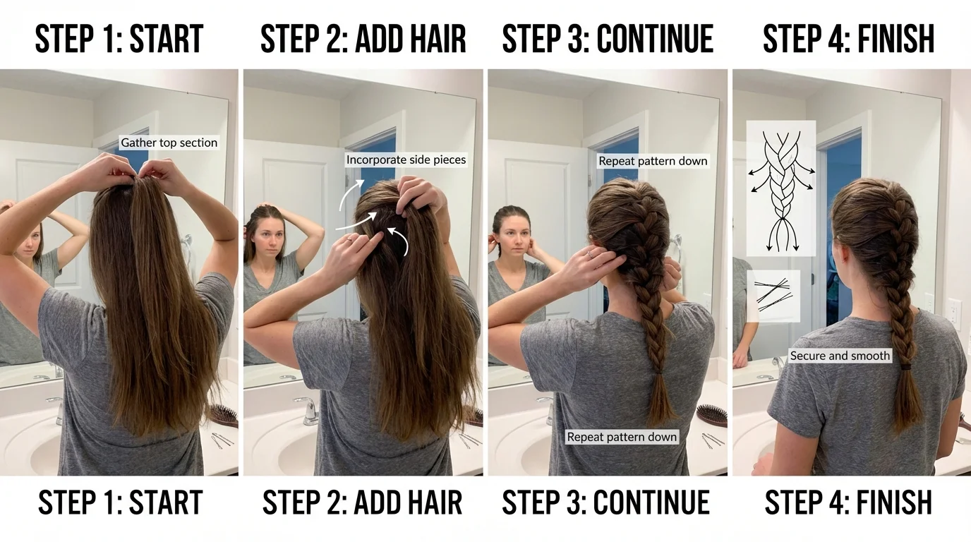 How to French braid your own hair