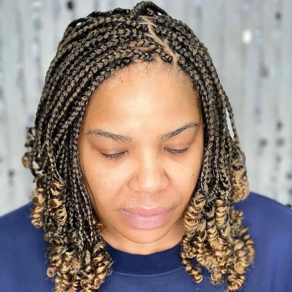 Short Box Braids Hairstyles