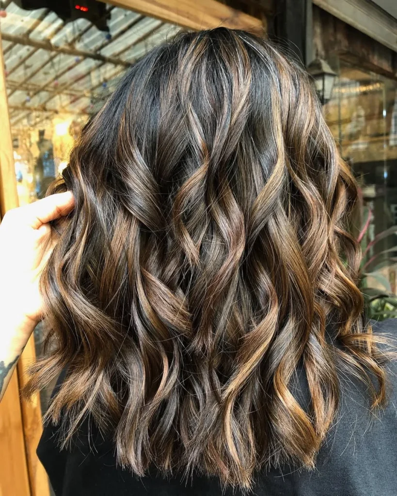 Warm Toffee Brunette Balayage