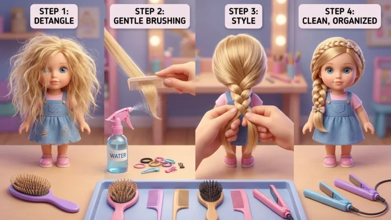 How to fix doll hair