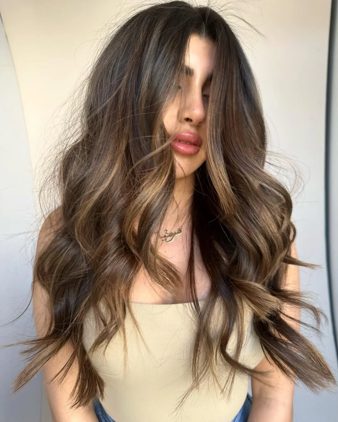 brunette balayage