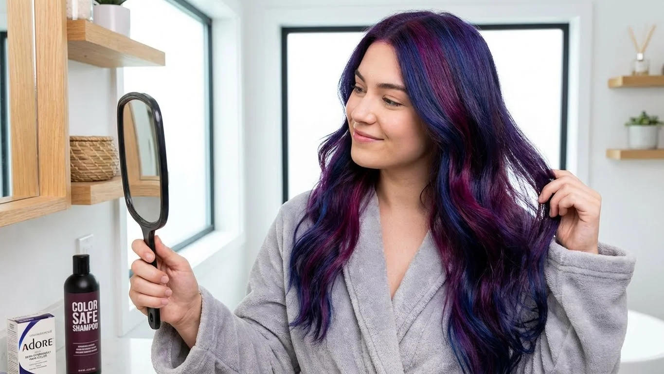 how long does adore semi permanent hair dye last