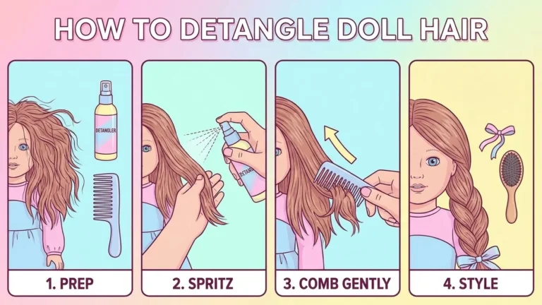 how to detangle doll hair