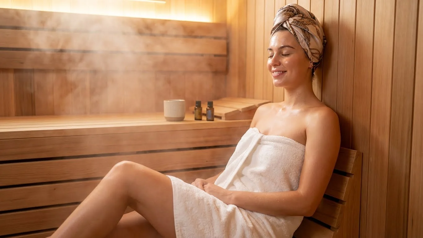 how to protect hair in sauna