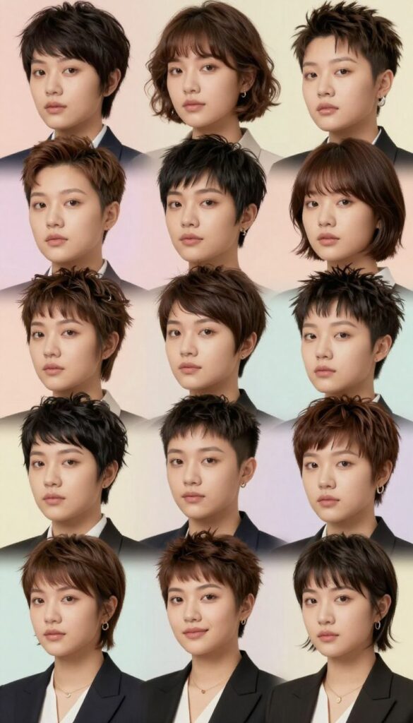 20 short hairstyles for chubby faces