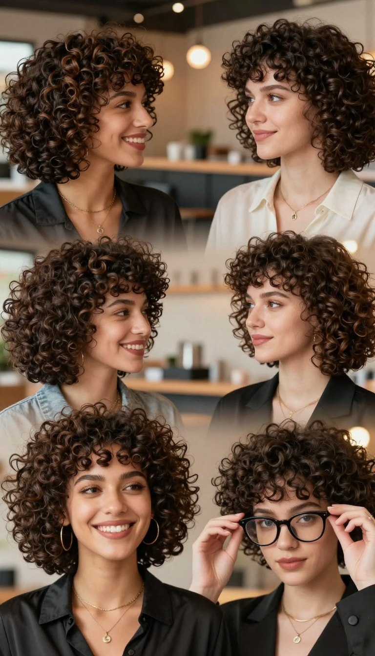 20 short hairstyles for curly hair