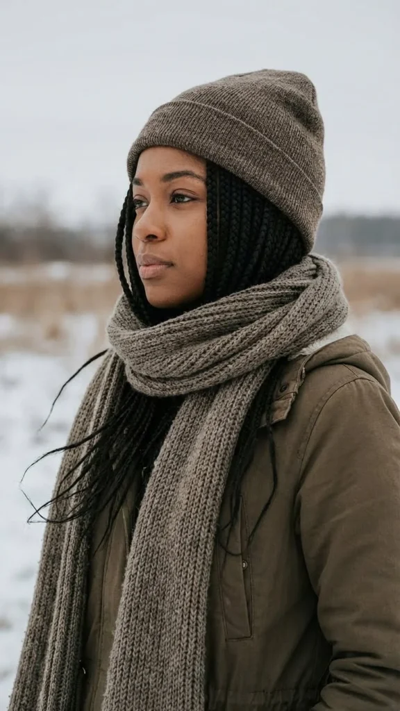 Cold Weather Hair Braids