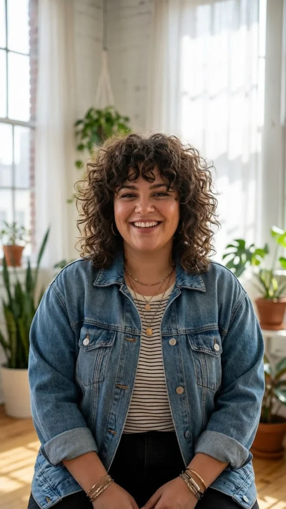 Curly Shag With Layers