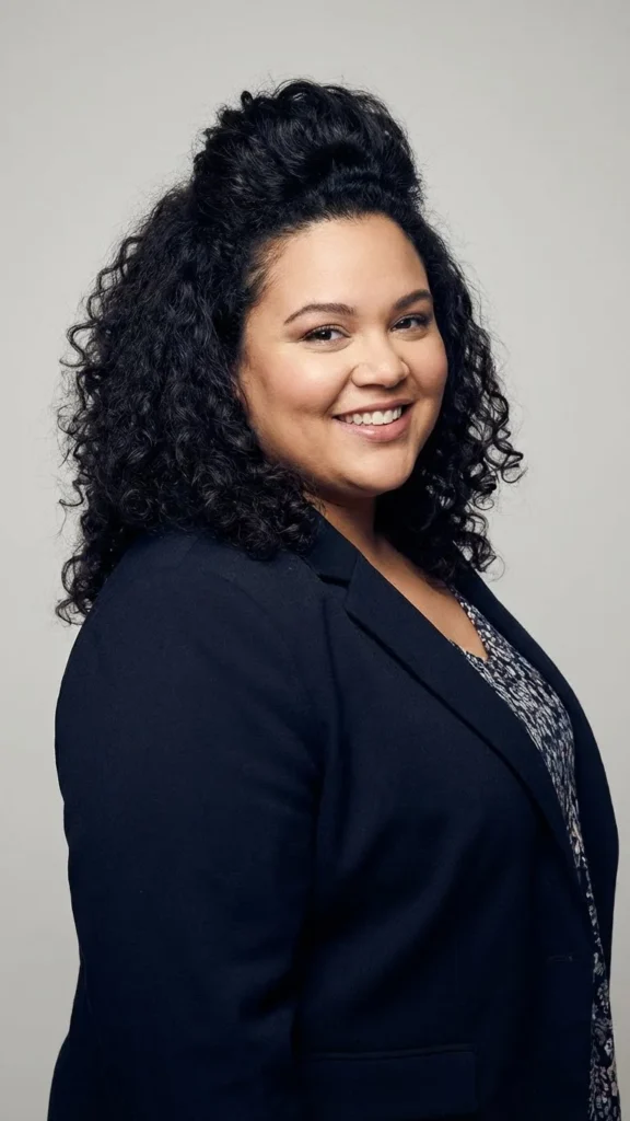 Curly Style With Height