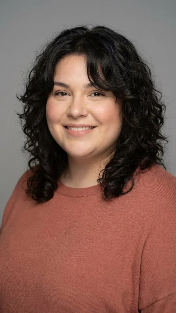 Face Framing Curly Layers