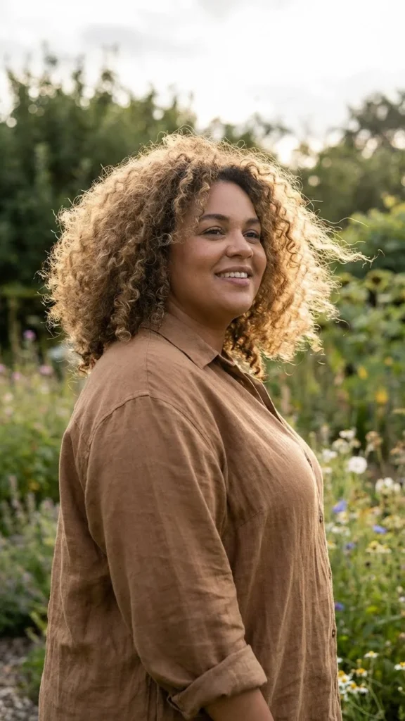 Flowing Natural Curly Style