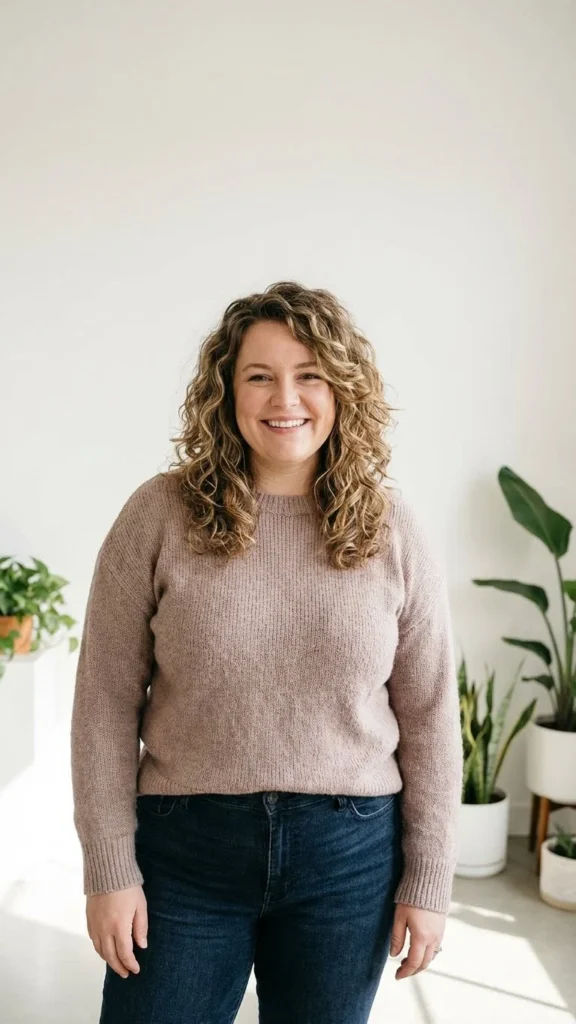 Medium Length Curly Layers