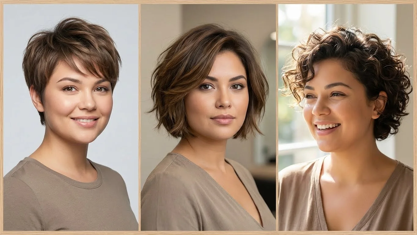 Short Hairstyles for Round Faces