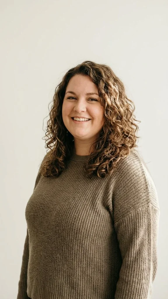 Soft Curly Lob With Layers