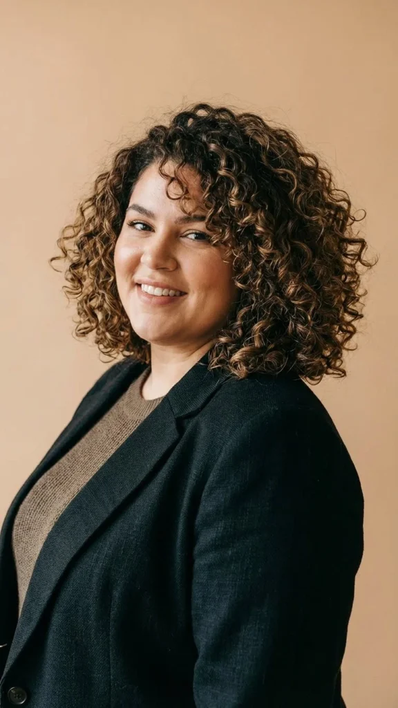 Voluminous Curly Lob