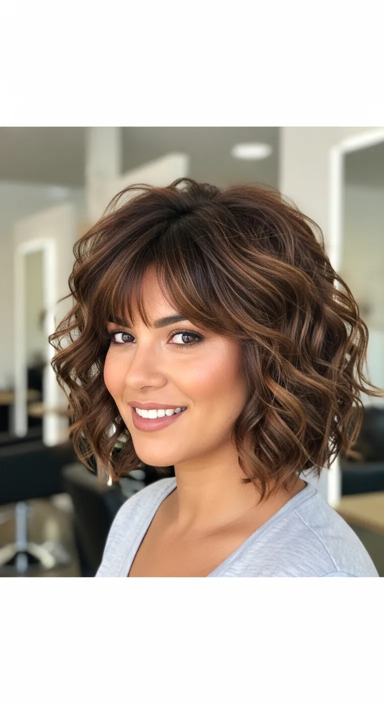 Curly Bob for Thick Hair