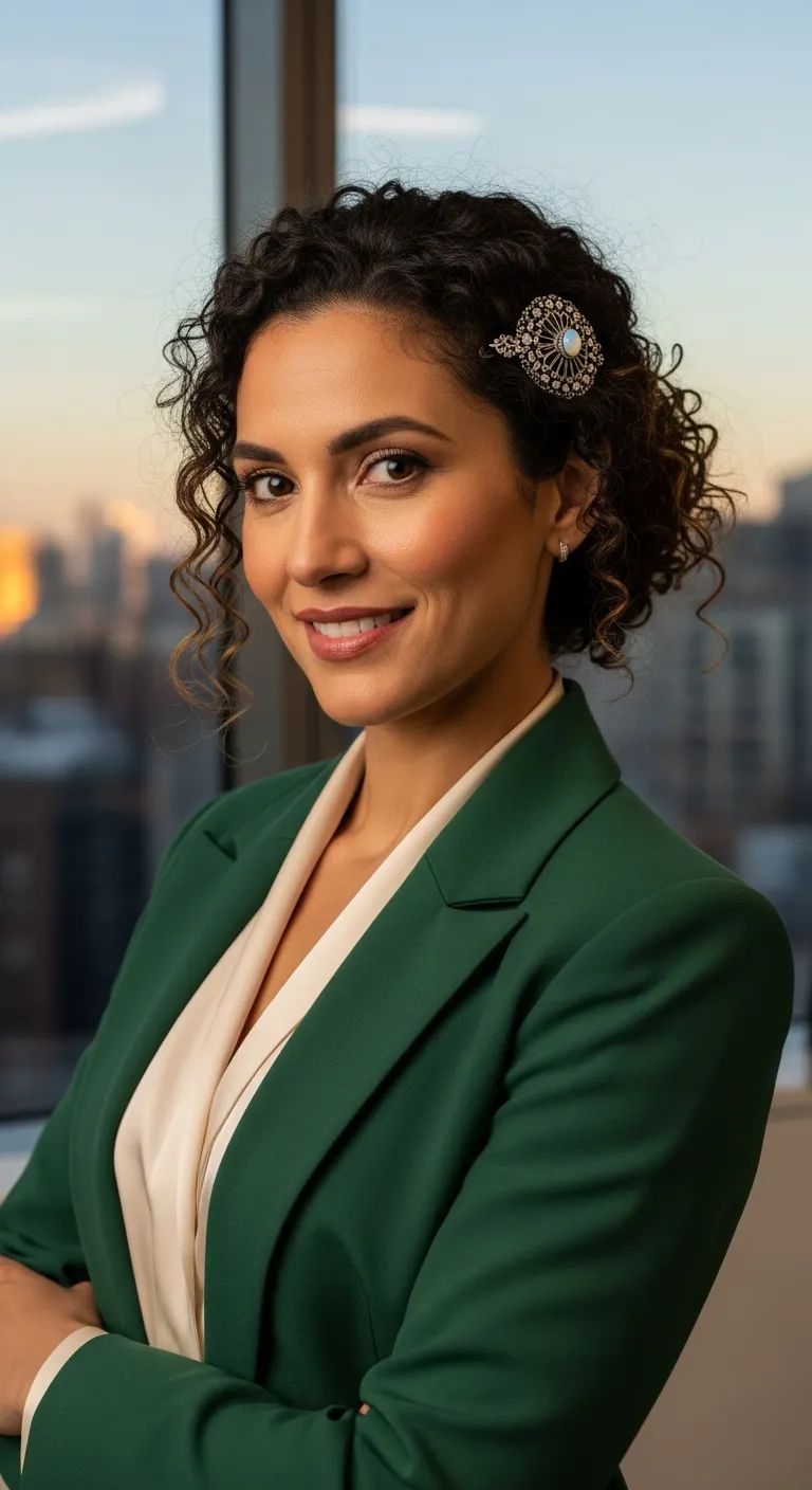 13. The Accessorized Low Bun: Adding a Touch of Flair