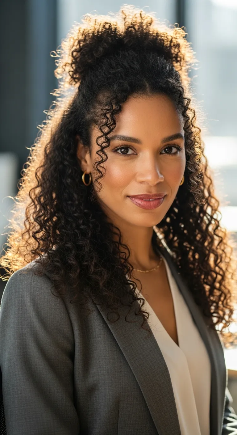 3. The Half-Up Half-Down Style: Effortlessly Chic