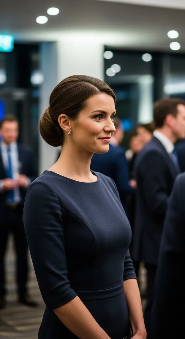 20. Low Side Chignon: Understated Glamour