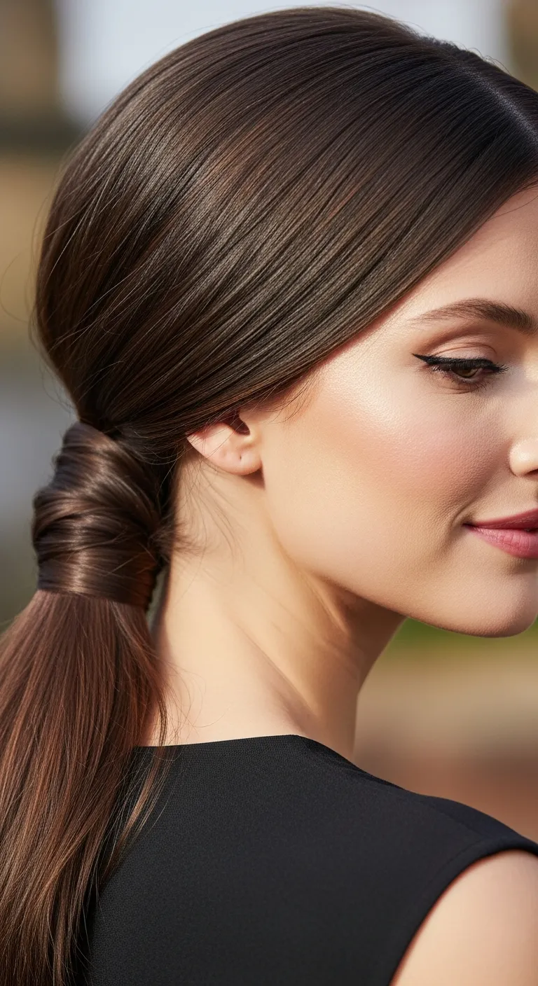 1. The Classic Low Ponytail: Understated Elegance