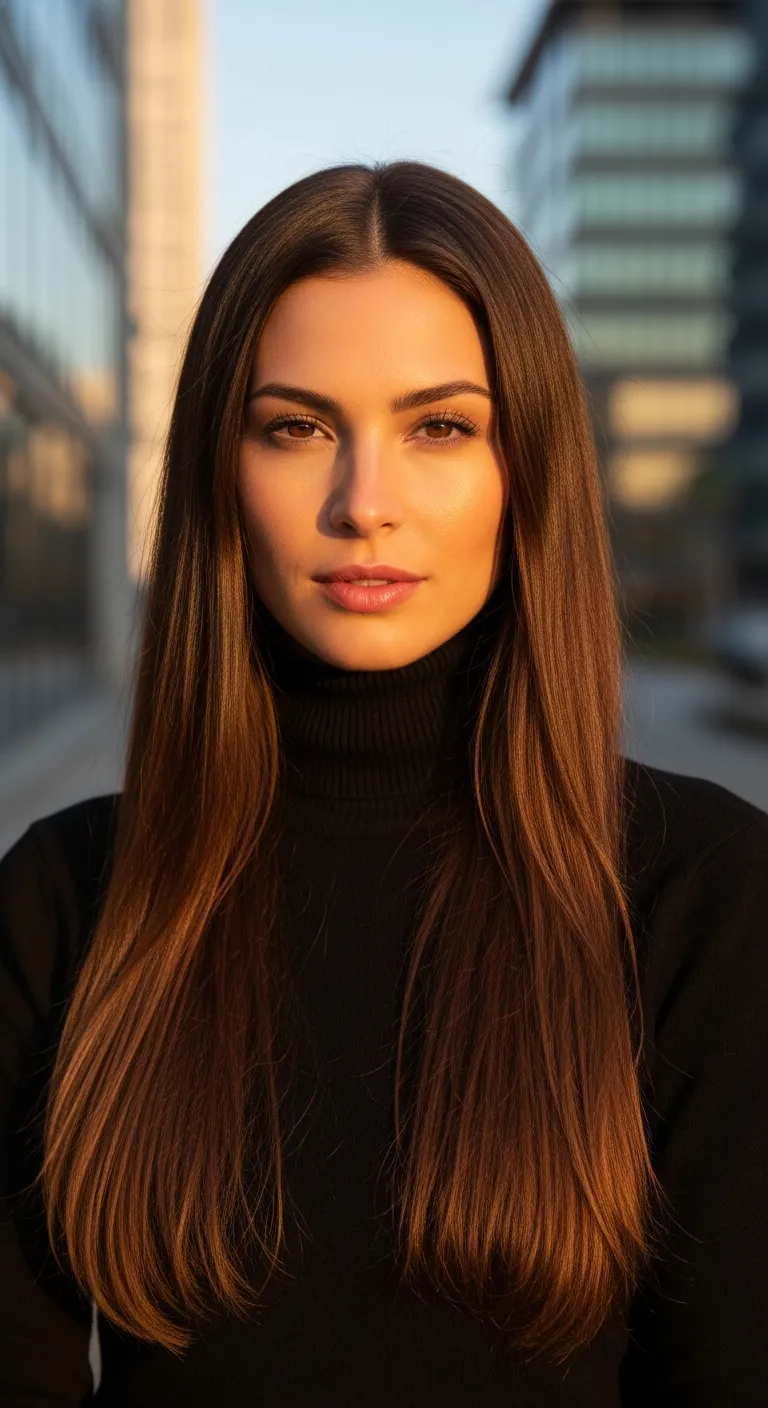 20. The Tucked-In Turtleneck Hairstyle: Effortless Winter Style