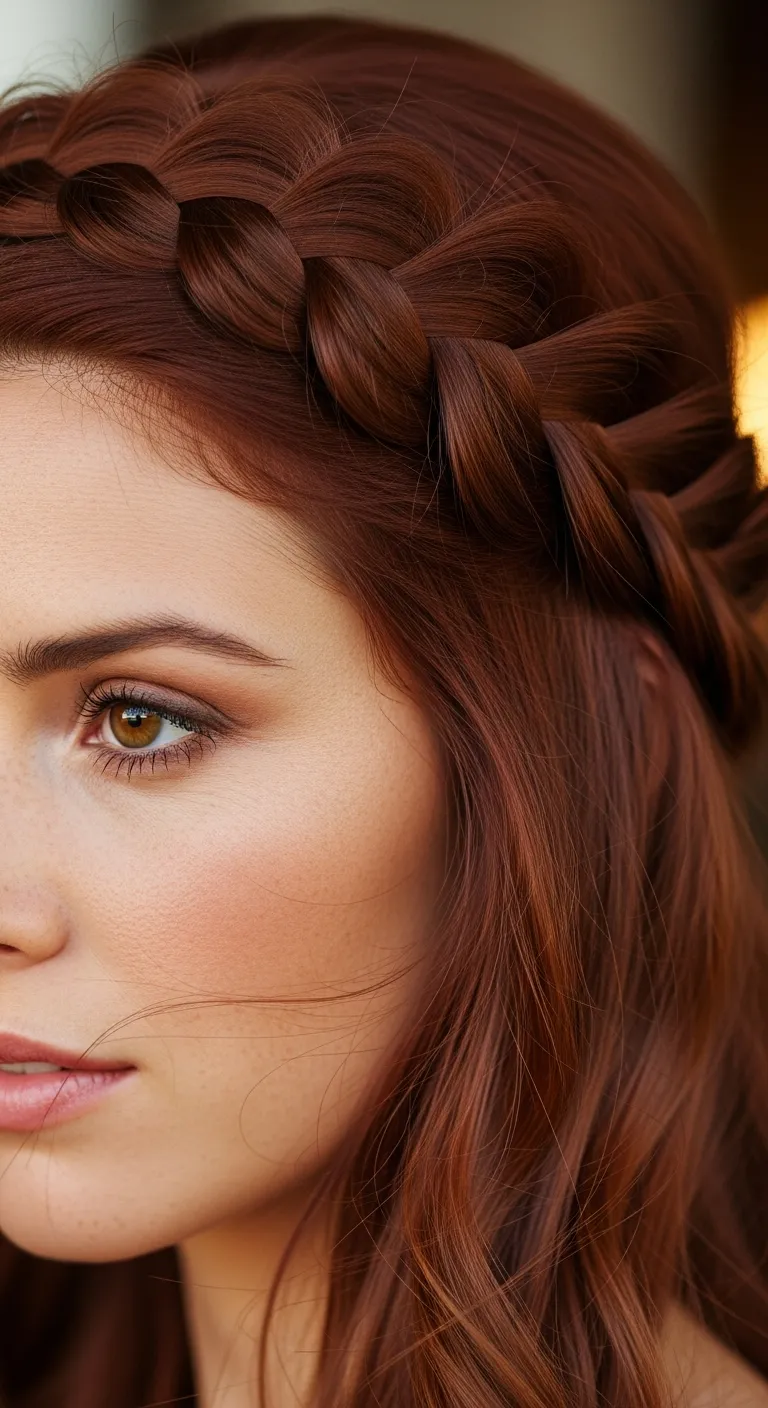 4. The Braided Crown: Regal and Refined