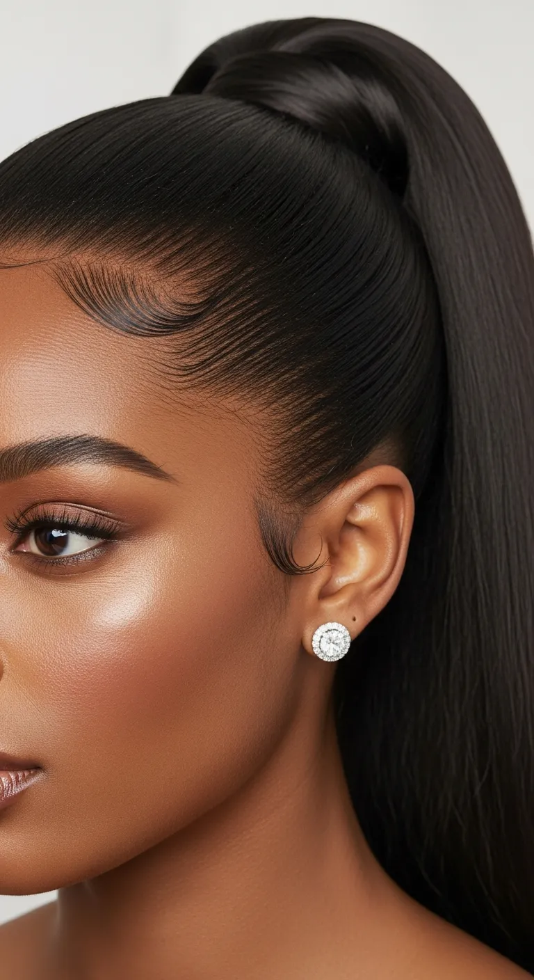 1. The Classic Sleek Ponytail