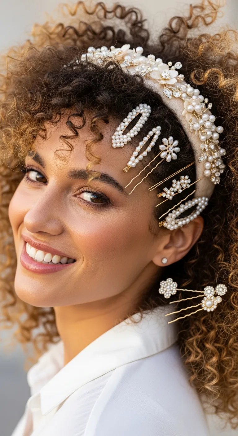 11. Accessorized Curls: Personalize Your Look