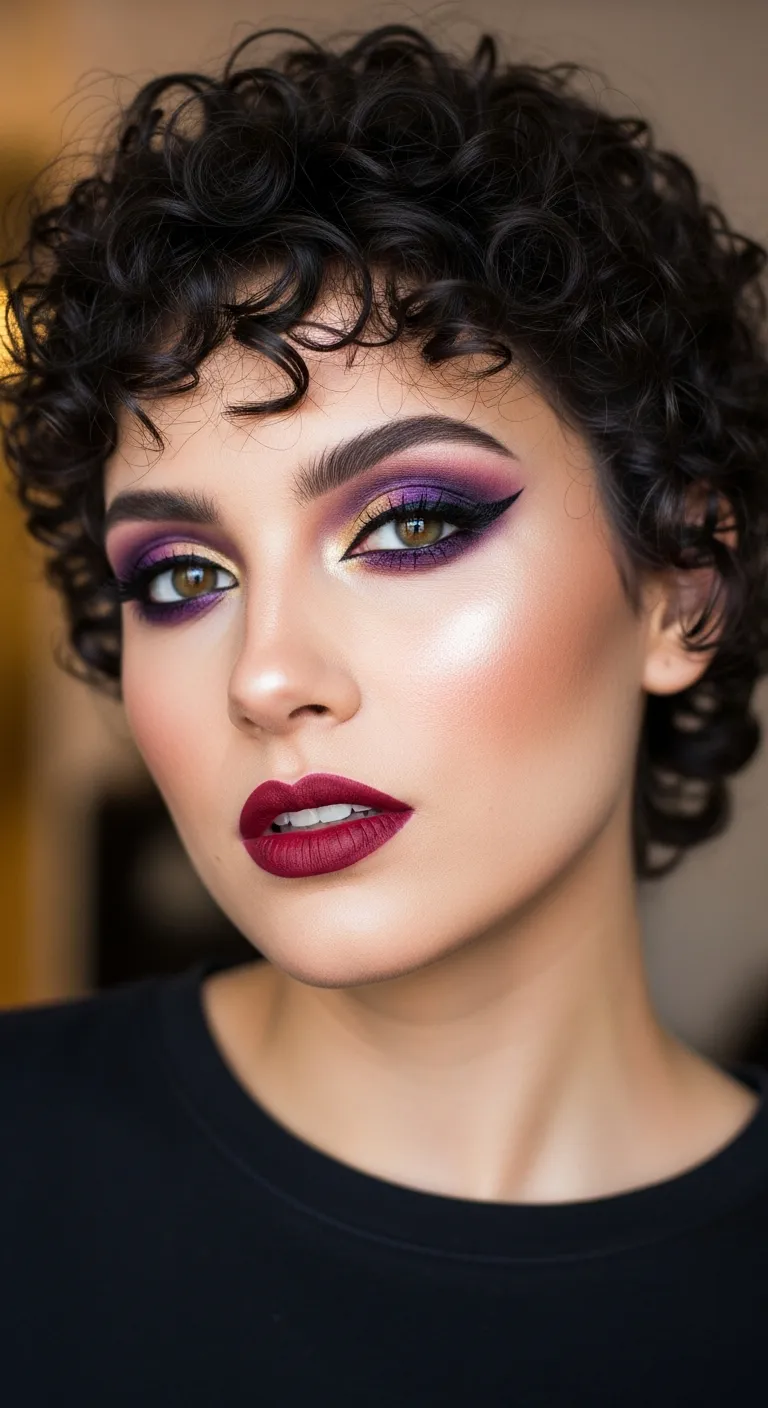 12. Curly Pixie Cut: Bold and Daring