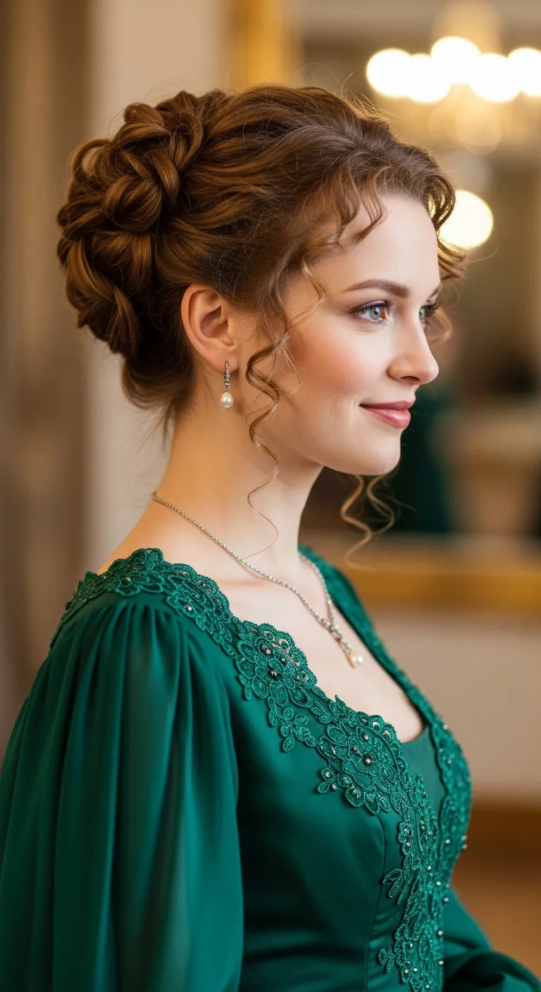 13. Twisted Updo: Elegant and Refined