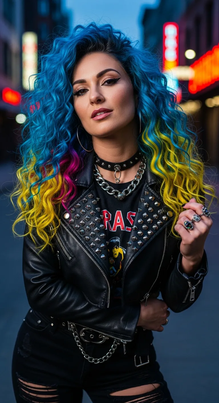 15. Colorful Curls: Express Yourself