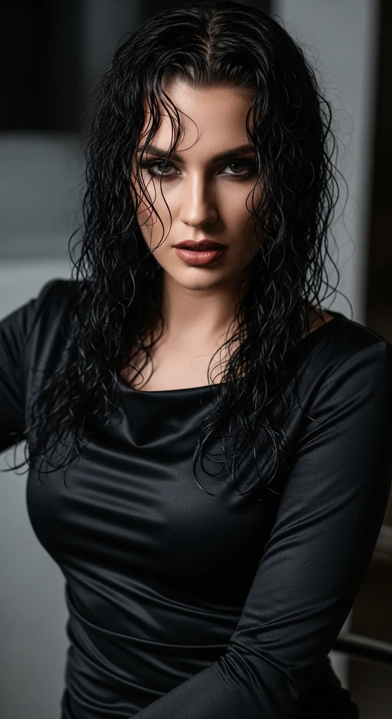 7. Wet Look Curls: Effortlessly Sexy