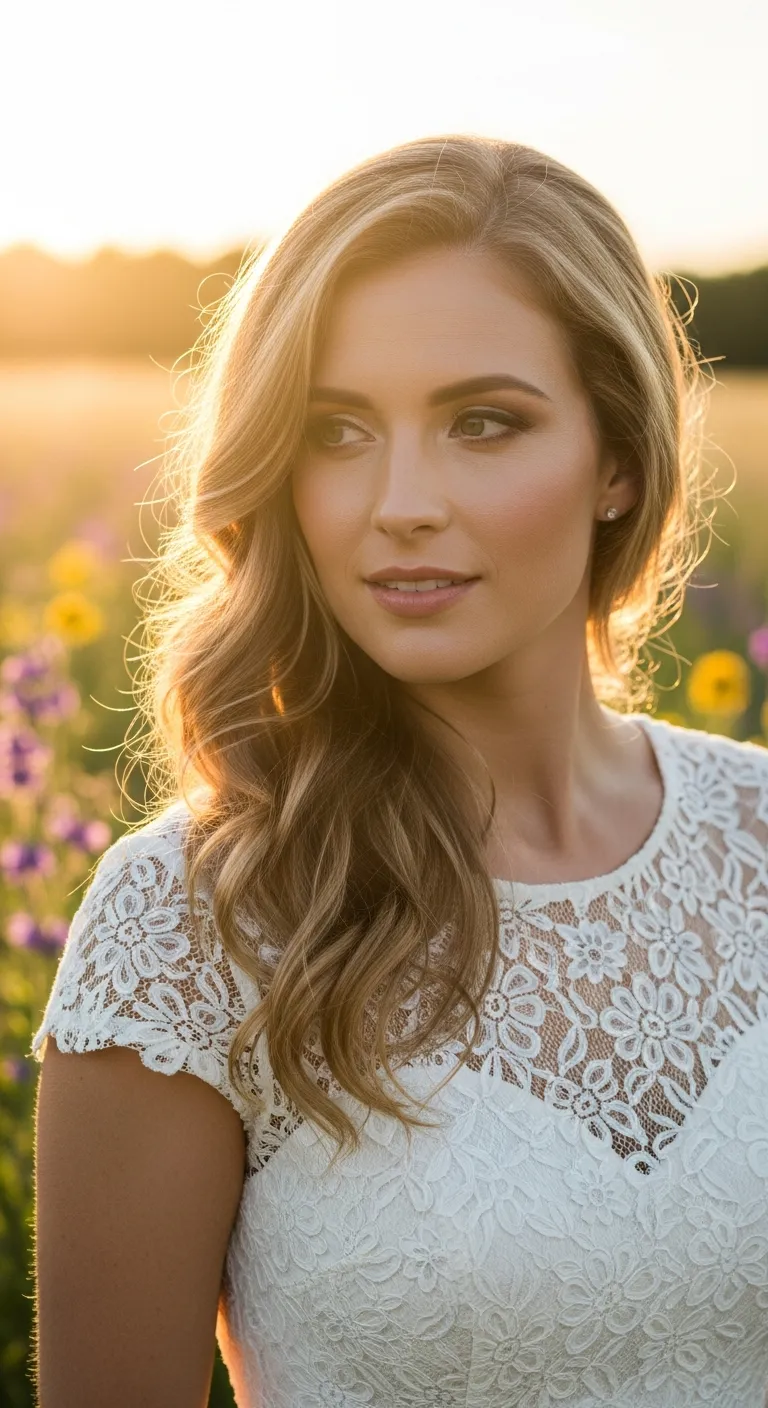 2. Romantic Waves: Effortless Beauty