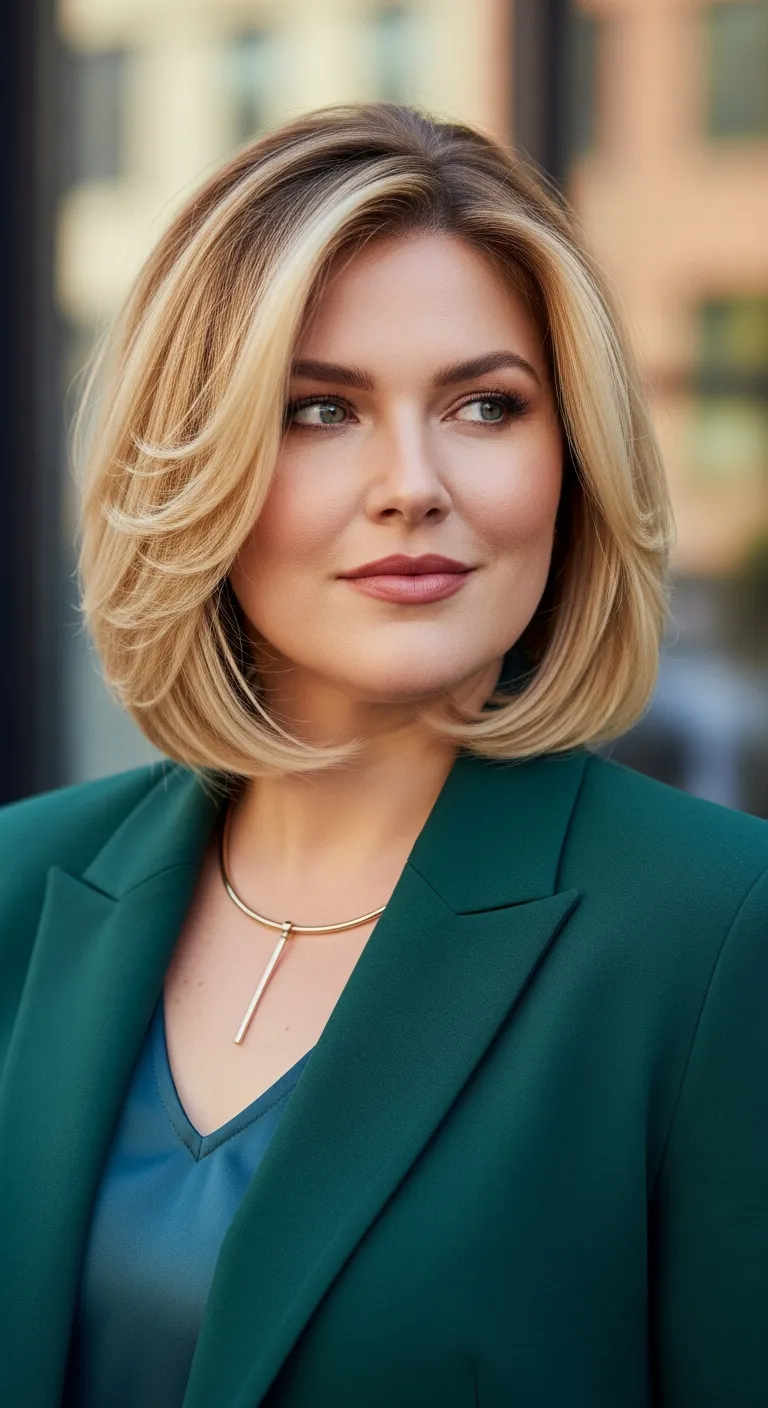 21. The Graduated Blonde Bob with Volume at the Crown