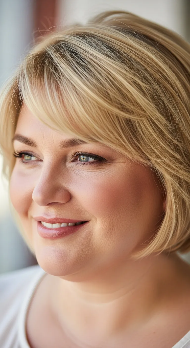 24. The Cropped Blonde Hair with a Feathered Fringe