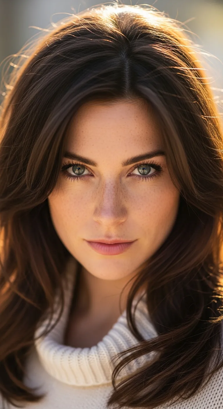 10. Long Hair with Center Part: A Balancing Act