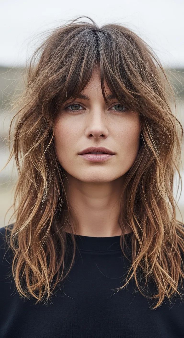 16. Long, Shaggy Layers: Effortless Chic