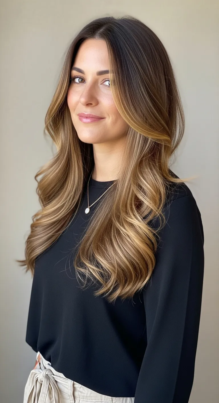 Balayage Highlights: Sun-Kissed Radiance