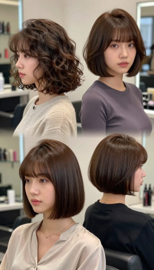 classic bob variations for thick hair