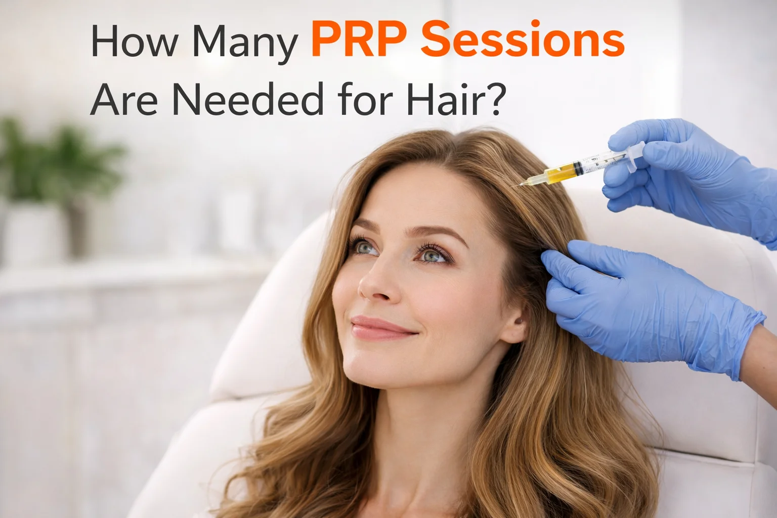 how many prp sessions are needed for hair