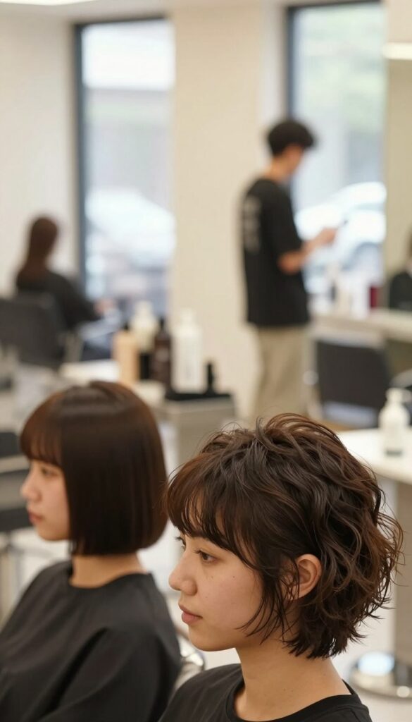 short hairstyles with bangs for thick hair