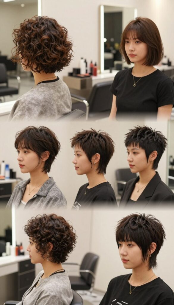 trendy short hairstyles for thick hair